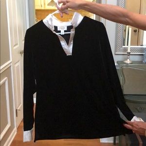 Talbots Holiday Velvet Top